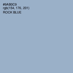 #9AB0C9 - Rock Blue Color Image